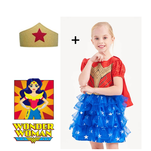 Wonder women dress with head band