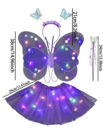 Light up butterfly set