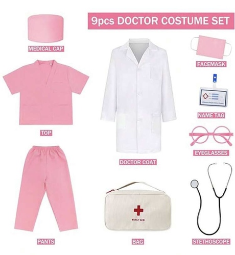 Girl pink doctor set