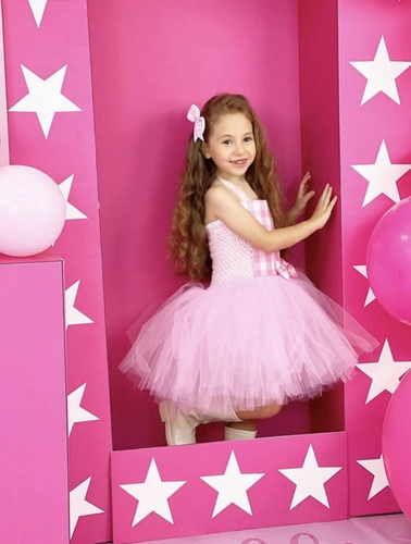 Plaid Barbie tutu dress
