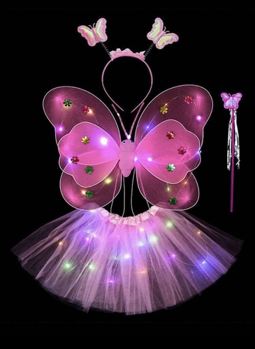 Light up butterfly set