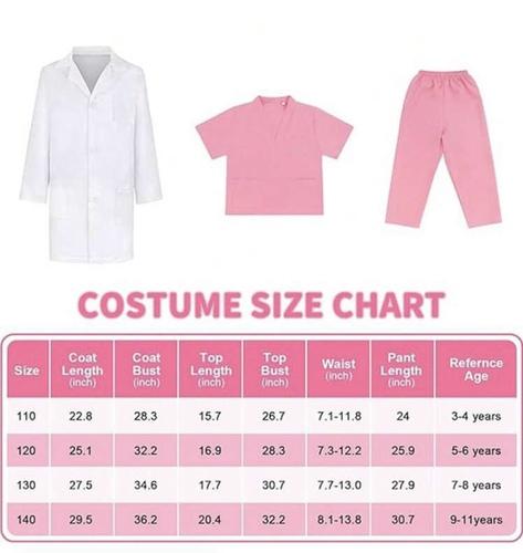 Girl pink doctor set