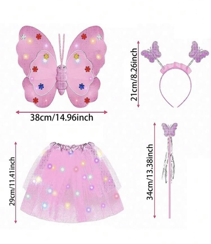 Light up butterfly set