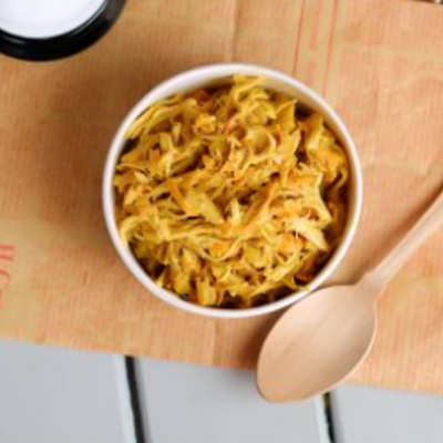 Koshari Time - Spanish Mix - Boneless chicken with carrot, bell pepper and cream.