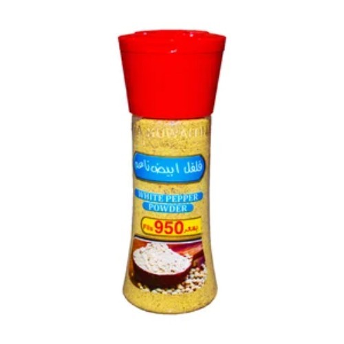 WHITE PEPPER POWDER - BOTTLE - plastic bottle easy to use - quality : excellent - origin : india