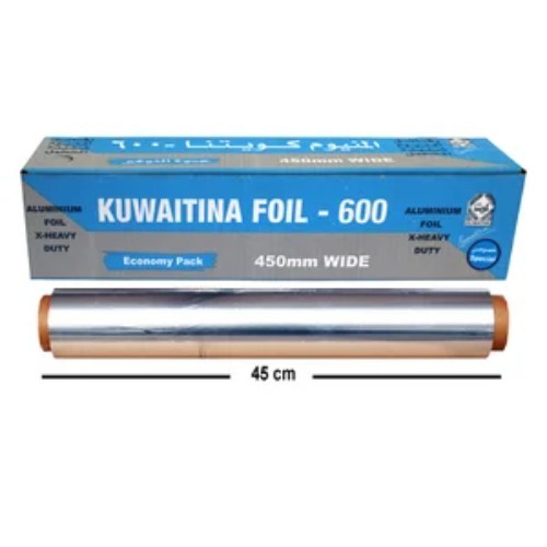 Kuwaitina - KUWAITINA ALUMINIUM FOIL 600 × 45 CM - SPECIAL - CATERING - thickness : low - 80 meter - high quality - safe for food