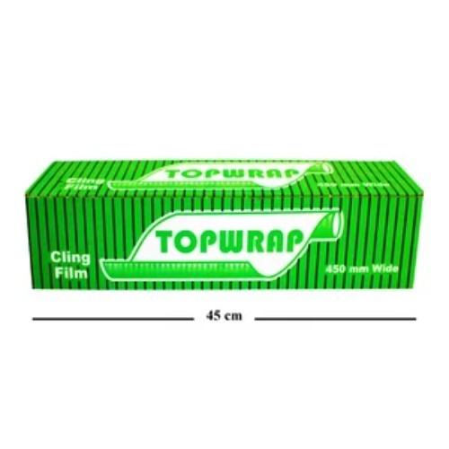 CLING FILM ( TOP WRAP ) 45CM - HOUSE USAGE - high quality - pure 100% - heavy duty - safe for food - 1kg