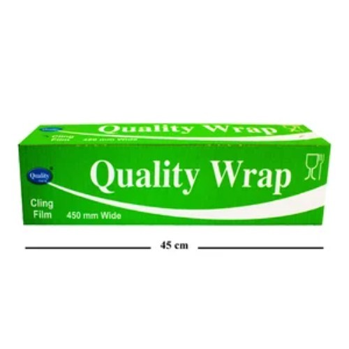 CLING FILM ( QUALITY WRAP ) 45CM - HOUSE USAGE - high quality - pure 100% - heavy duty - safe for food - 1.100 KG