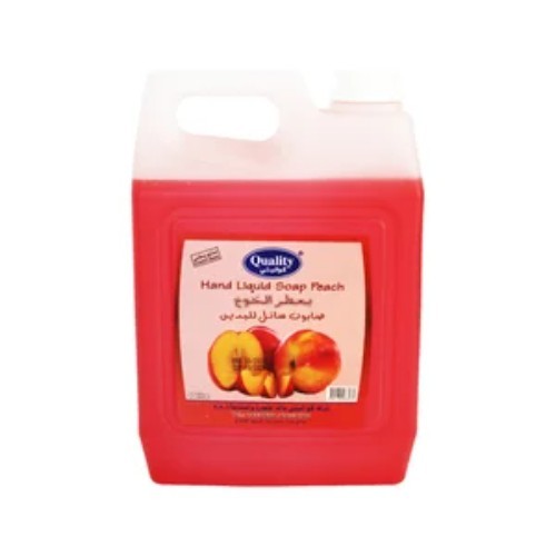 QUALITY HAND LIQUID SOAP 4 ltr - PEACHE - hiqh quality - weight : 4 liter