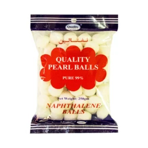 QUALITY PEARL BALLS 250GM ( NAPHTHALENE BALLS ) - WHITE - high quality - white - large - pure