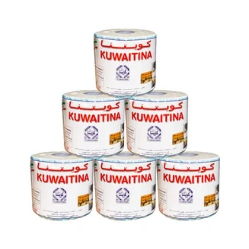 Kuwaitina - CARTON 6 PCS KUWAITINA TISSUE ROLL 400 gm - 6 rolls Embossed 1 ply