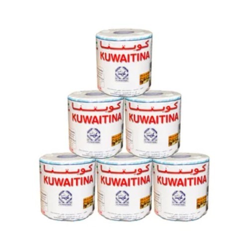 CARTON 6 PCS KUWAITINA TISSUE ROLL 300 gm - 6 rolls Embossed 1 ply