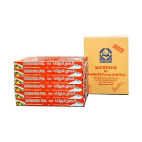 CARTON 24 PCS - KUWAITINA ALUMINIUM FOIL 400 × 45CM DESIGN - 24 pieces inside carton width = 45 cm Heavy duty