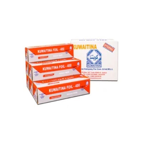 Kuwaitina - CARTON 6 PCS KUWAITINA ALUMINIUM FOIL 400 × 30 CM - RED - 6 pieces inside carton × 30 cm 1 roll = 50 meters Heavy duty