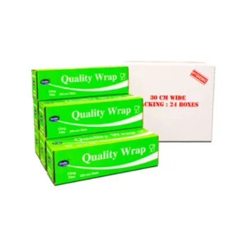 CARTON 6 PCS CLING FILM QUALITY WRAP 30 CM - 6 pieces inside carton - weight : 850 gm