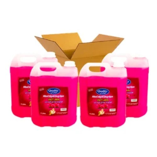 CARTON 4 PCS QUALITY HAND LIQUID SOAP - 5 ltr - 4 pieces inside carton