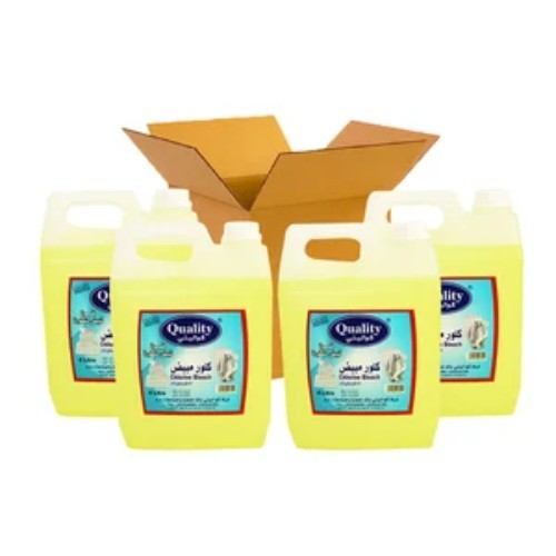 Kuwaitina - CARTON 4 PCS QUALITY CHLORINE BLEACH ( CLOROX ) - 4 ltr - 4 pieces inside carton