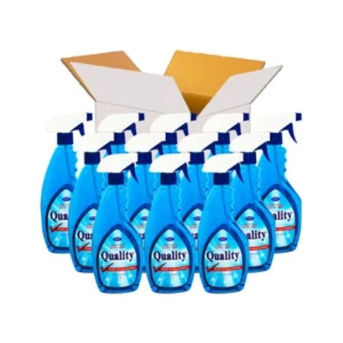 CARTON 12 PCS QUALITY GLASS CLEANER - 675 ML - 12 pieces inside carton