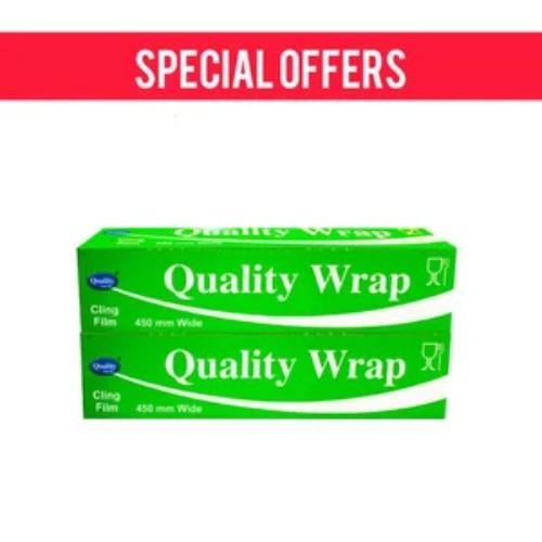 OFFER 2 PCS ( QUALITY WRAP CLING FILM 45 CM )