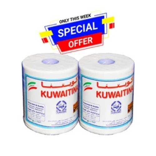 OFFER 2 PCS ( KUWAITINA TISSUE ROLL 800 GM )