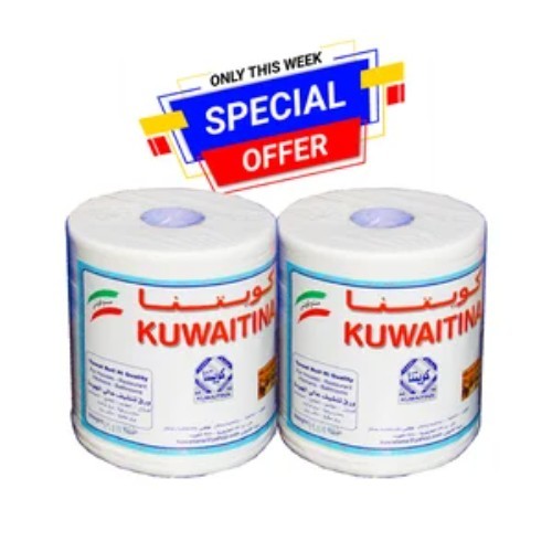 OFFER 2 PCS ( KUWAITINA TISSUE ROLL 1000 GM )