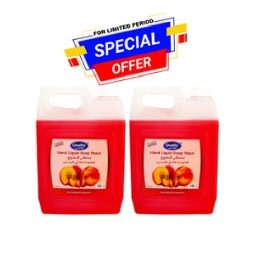 Kuwaitina - OFFER 2 PCS ( QUALITY HAND LIQUID SOAP 4 ltr - PEACHE )