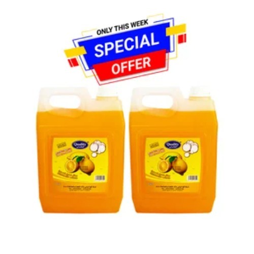 OFFER 2 PCS ( QUALITY DISH WASH LIQUID SOAP - 4 ltr )