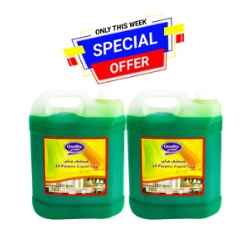 OFFER 2 PCS ( QUALITY ALL PURPOSE LIQUID SOAP - 5 ltr )