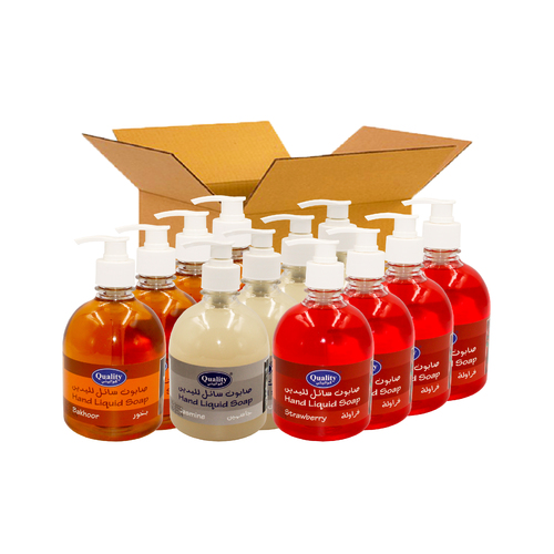 Kuwaitina - CARTON 12 PCS QUALITY HAND LIQUID SOAP 500 ML - 12 pieces inside carton