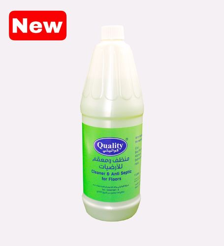 QUALITY 2x1 CLEANER & ANTISEPTIC 1 LTR - USE FOR : Bed Rooms & Kitchens & Bathrooms & Halls With Natural Fragrances Refreshing ( Mint & Pine ) Bottle : 1 liter