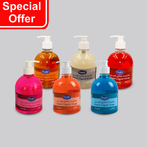 OFFER 6 PCS QUALITY HAND LIQUID SOAP 500 ML