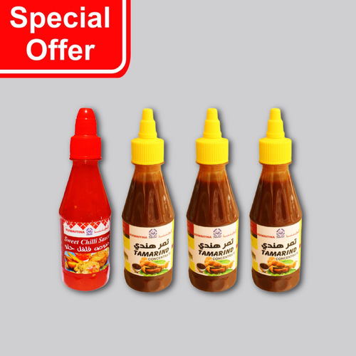 OFFER 3 PCS TAMARIND SAUCE + 1 PCS SWEET CHILLI SAUCE