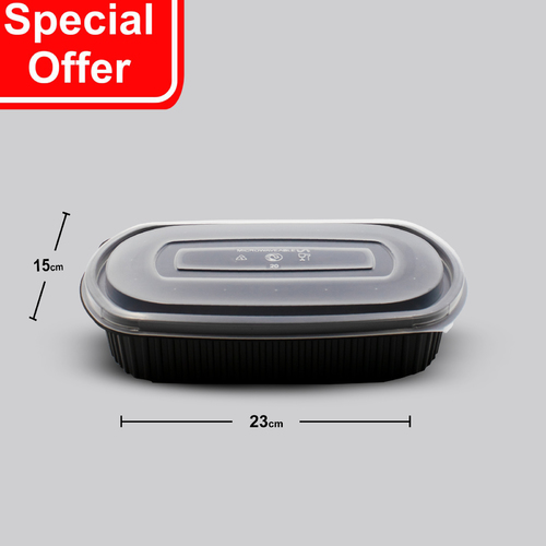 OFFER 10 PCS MICROWAVE CONTAINER K8000 - BLACK