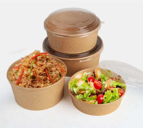 OFFER 10 PCS ROUND  kraft paper CONTAINERS