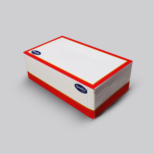 QUALITY TISSUE BOX 150 SHEETS - 150 sheets - 2 ply - soft touch - ( 210 cm × 190 cm )