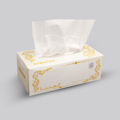 KUWAITINA TISSUE BOX 200 SHEETS - 200 sheets - 2 ply - soft touch - ( 210 cm × 220 cm )
