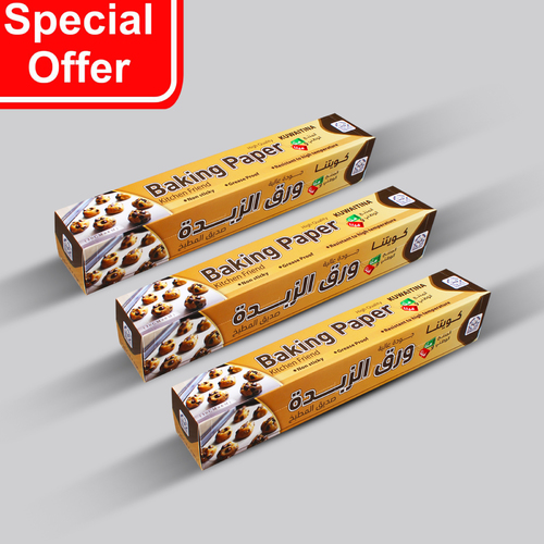 OFFER 3 PCS BAKING PAPER 30 CM - KUWAITINA