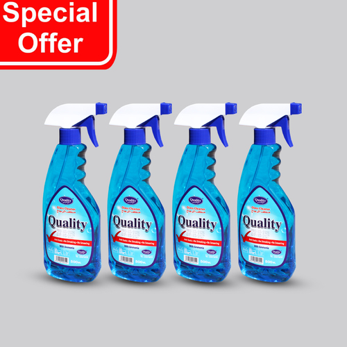 OFFER 4 PCS QUALITY GLASS CLEANER - 500 ML