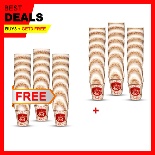 3PACKET 50 PCS PAPER CUP 7OZ