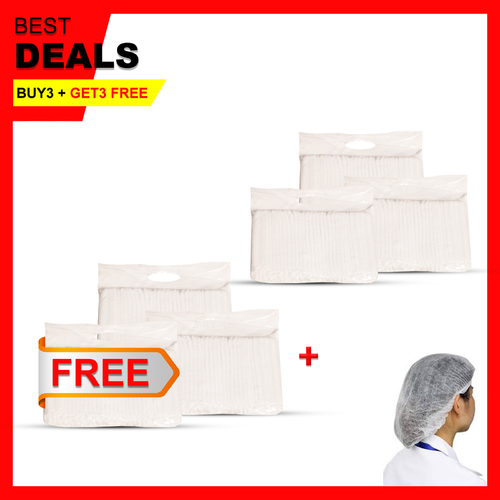 3PCS DISPOSABLE HEAD COVER 100 PCS COTTON