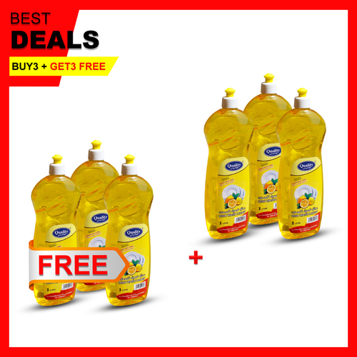 3PCS QUALITY DISH WASH LIQUID SOAP 1LTR