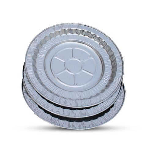 OFFER 3 PCS ALUMINUM ROUND TRAY C102 - Aluminum round tray for meals from 2 to 3 persons