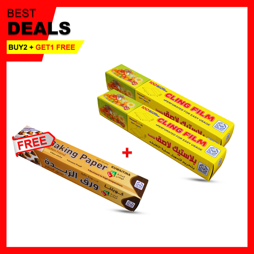 2 PCS KUWAITINA CLING FILM 100 FT.