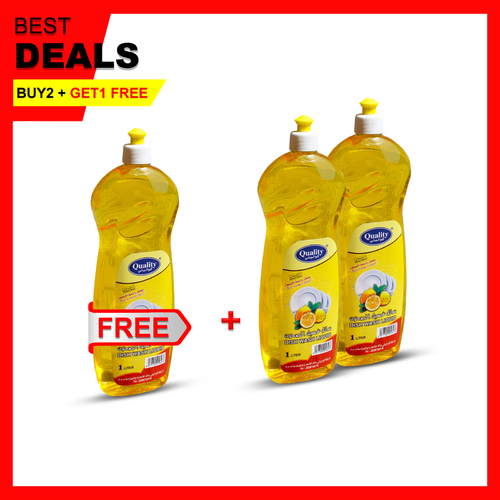 2 PCS QUALITY DISH WASH LIQUID SOAP 1LTR