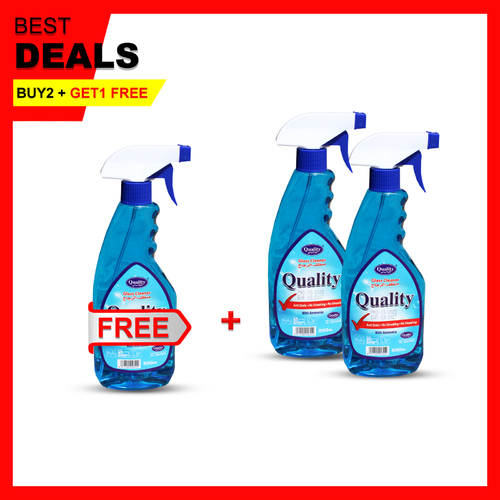2 PCS QUALITY GLASS CLEANER 500ML