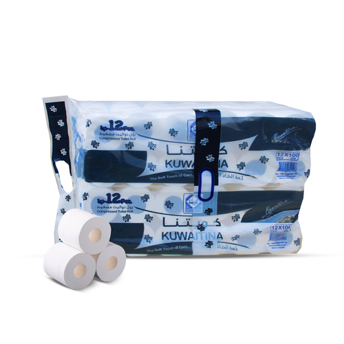 CARTON 4 PCS × 12 TOILET ROLLS 100 GM