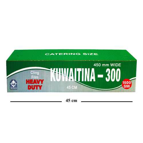 Kuwaitina - CLING FILM ( KUWAITINA ) 45CM - 1.5 KG - CATERING - high quality - pure 100% - heavy duty - safe for food