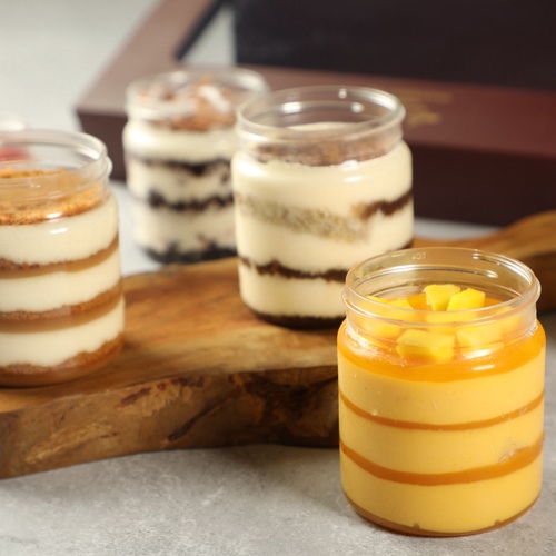 Glass Cake Mix 6 Pec