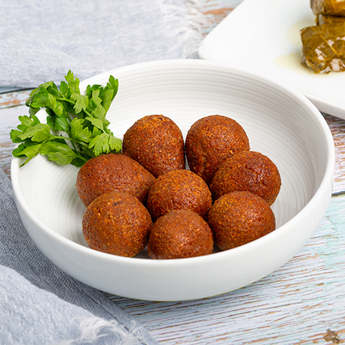 Fried Kibbeh - 8 pieces stuffed in meat and nuts