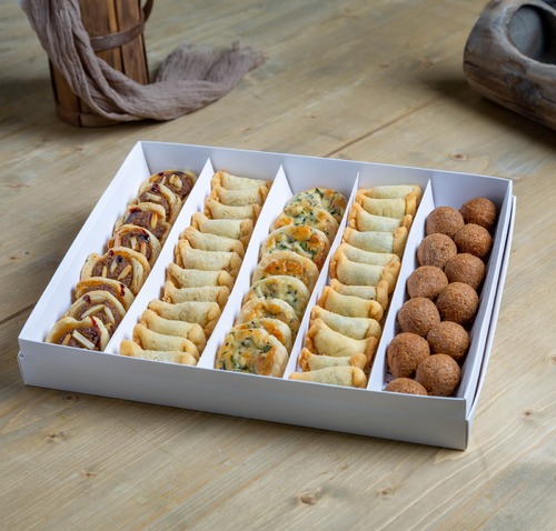 Zwara Appetizer Box 2 - Your selection of five of our appetizers served in one box.